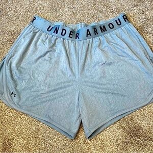 Women's Under Armour Grey Play Up 3.0  Active Shorts Size‎ 1X